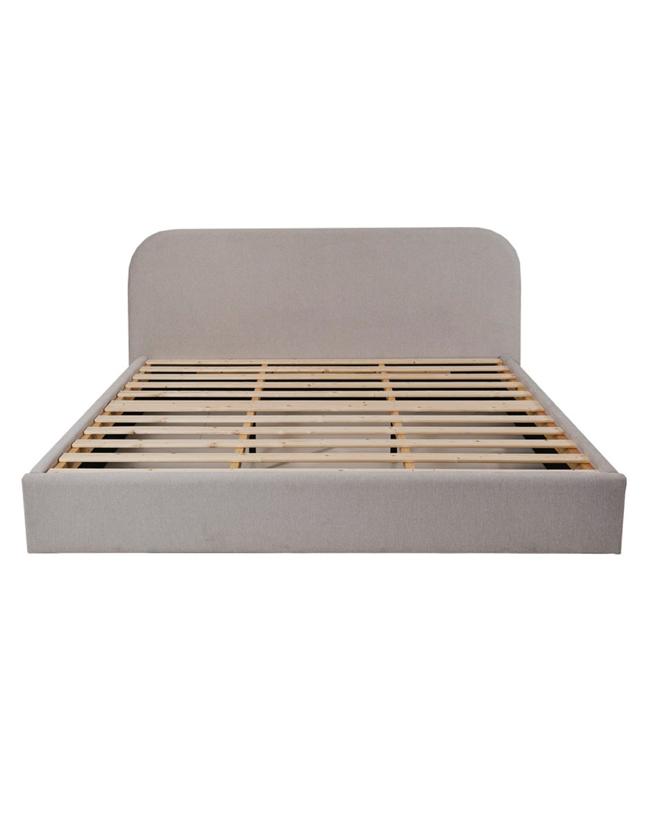 CAMA CAREL RE TELA, QS, BEIGE