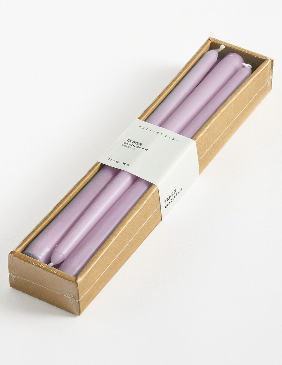 Set vela taper Classic 6 piezas