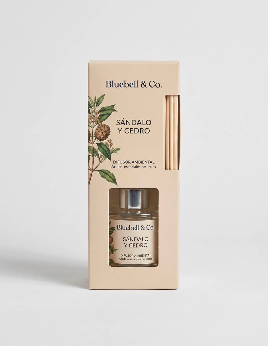 Difusor ambiental Bluebell & Co. aroma sándalo y cedro