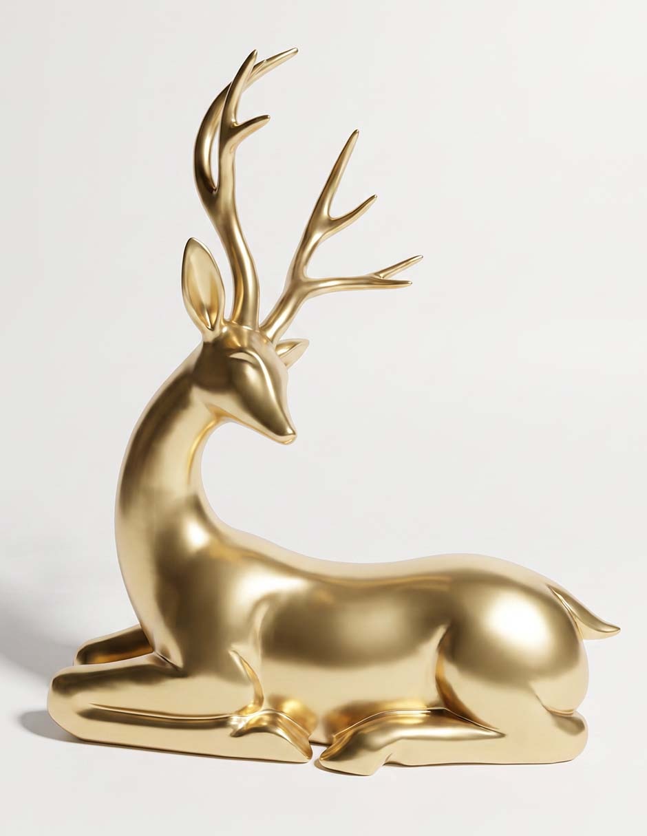 Figura decorativa navideña de reno Haus Holidays