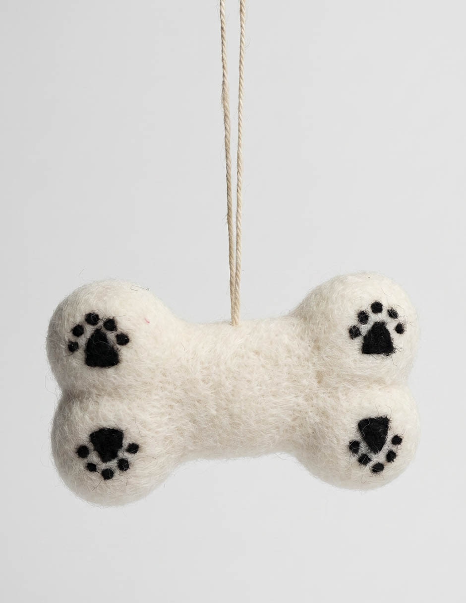 Ornamento navideño hueso christmas spirit