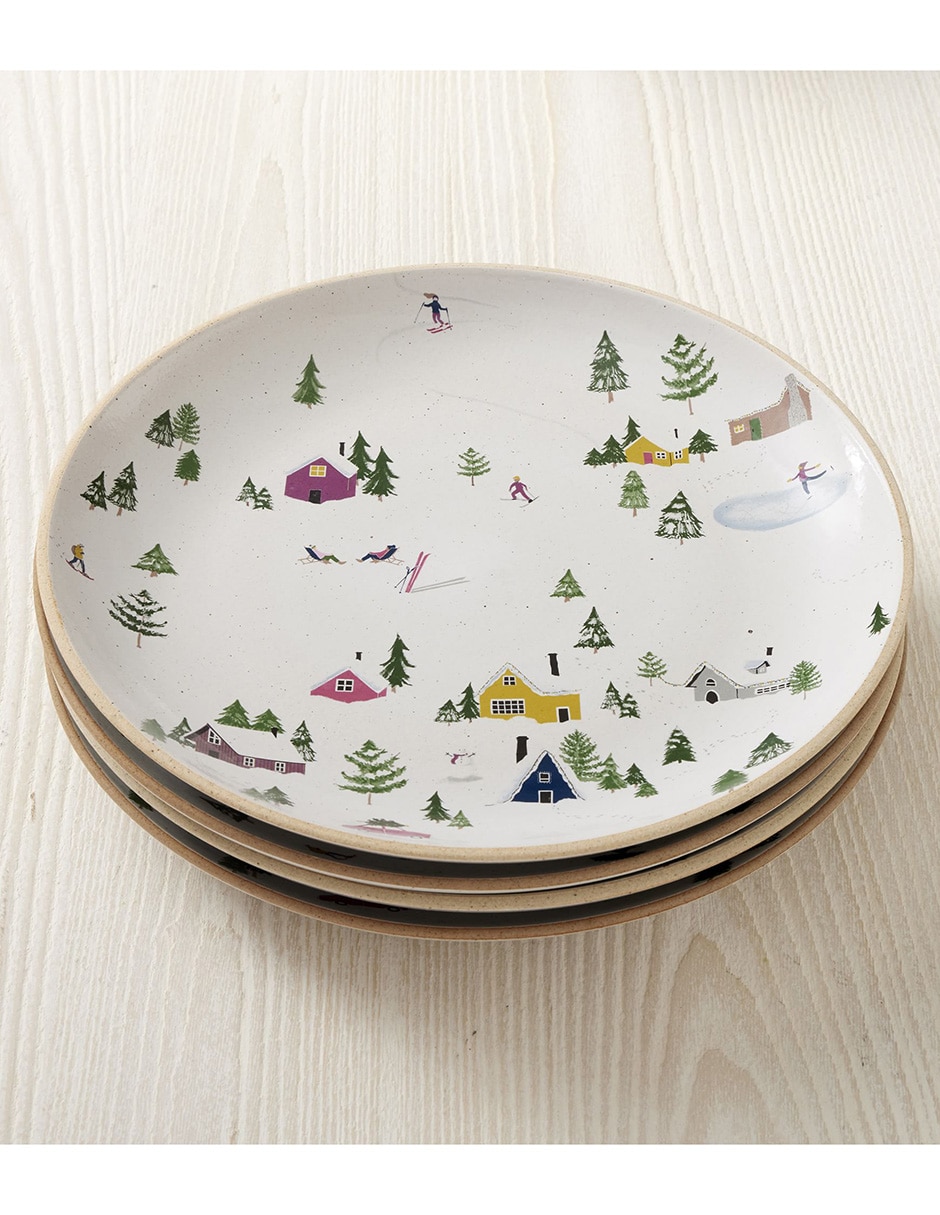 Plato Holiday Skiers de gres