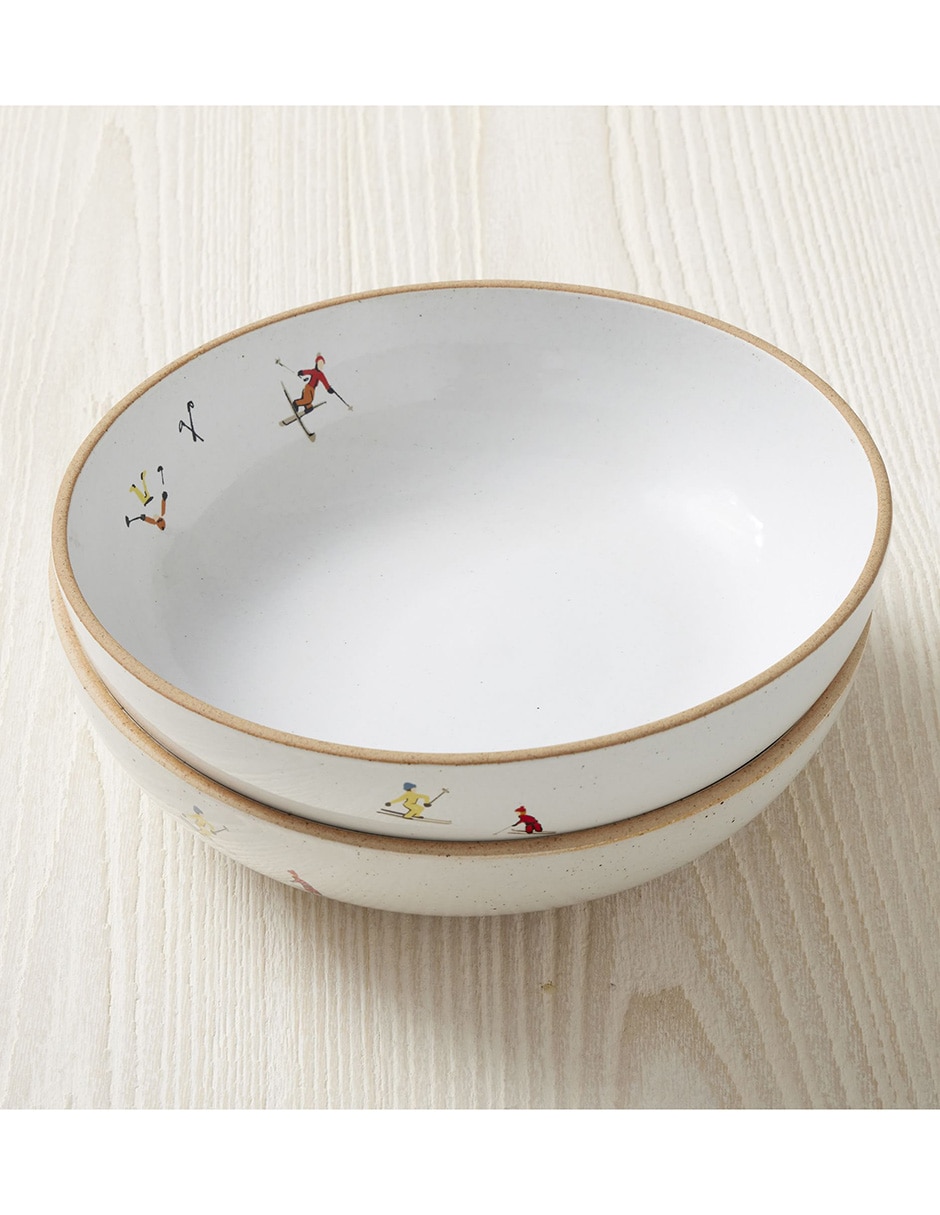 Bowl Holiday Skiers de gres