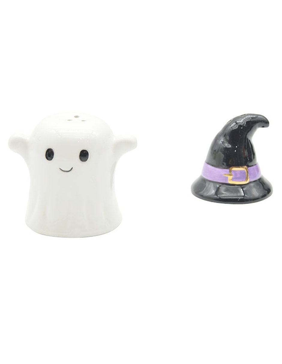 Salero y pimentero de Halloween Cementerium de dolomita