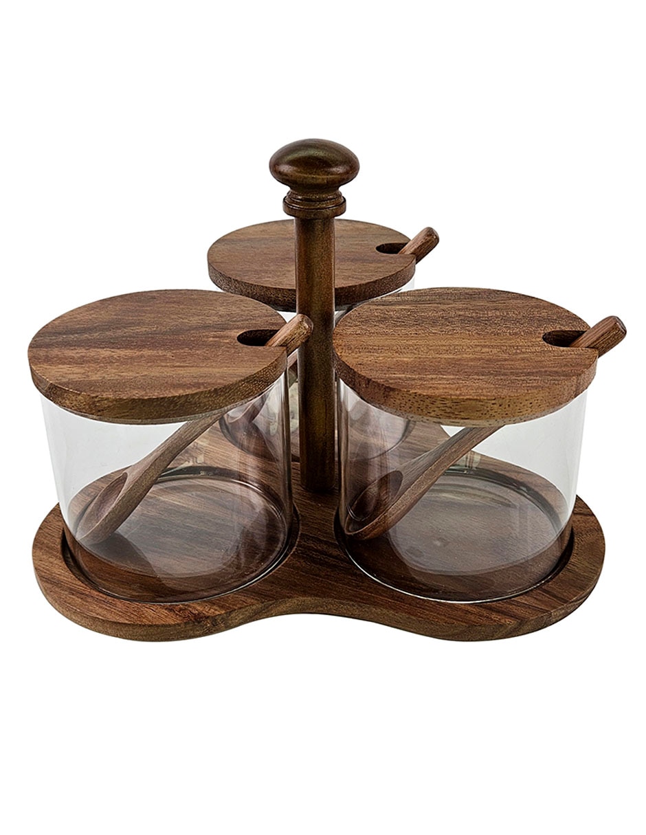 Set salsera Haus de madera 390 ml