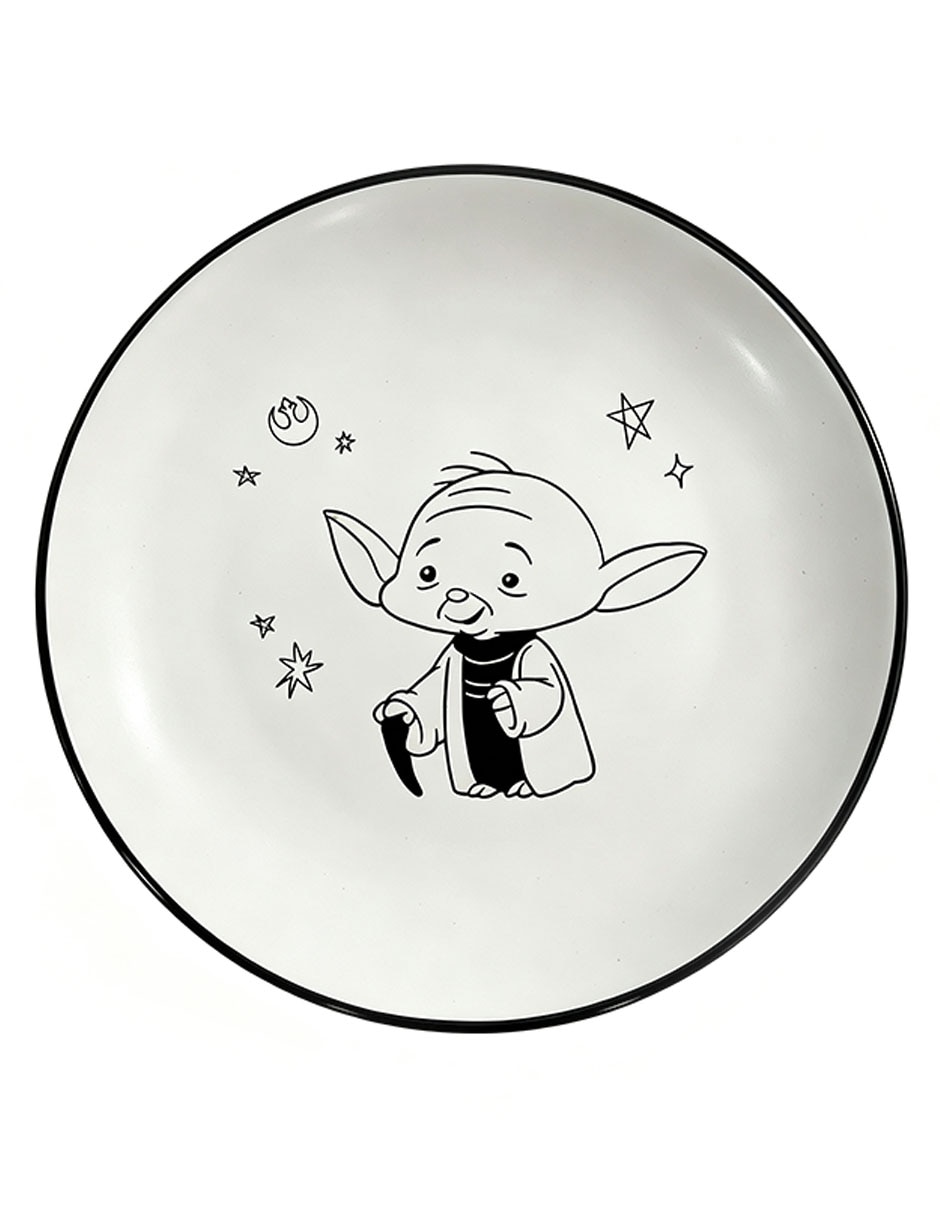 Plato trinche Haus Kids Yoda de cerámica