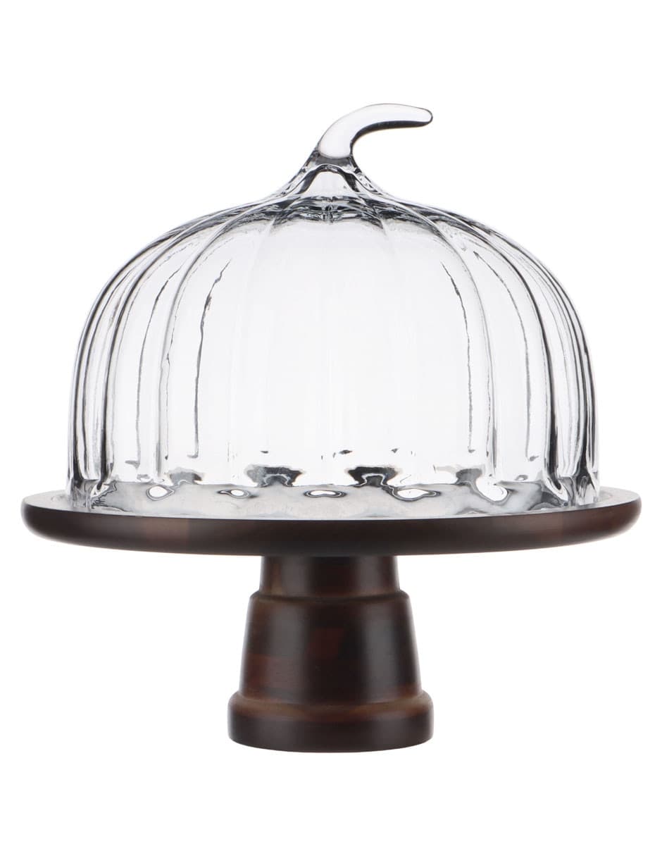 PASTELERO HAUS VIDRIO, 32 CM, NATURAL