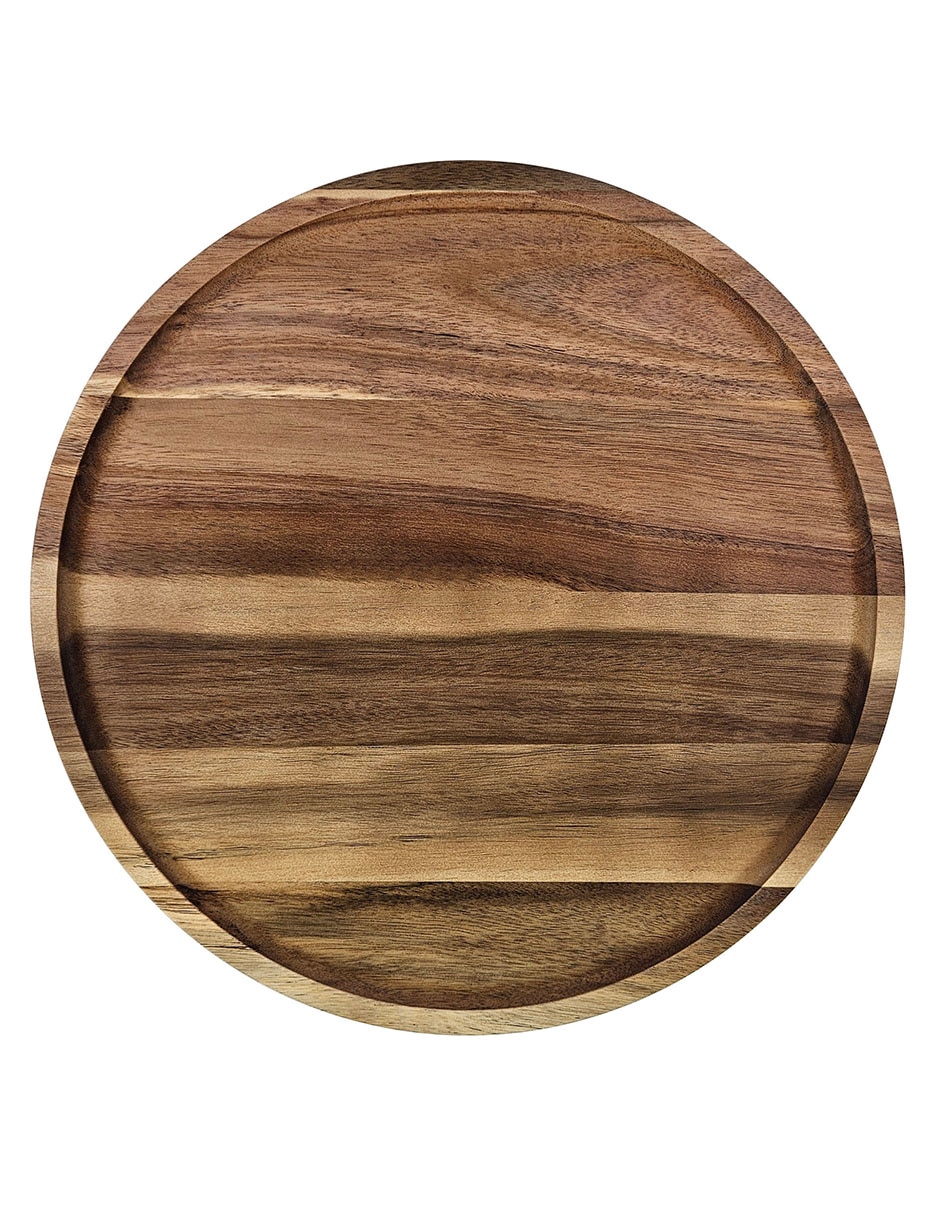 CHAROLA GIRATORIA HAUS, 35 CM, NATURAL