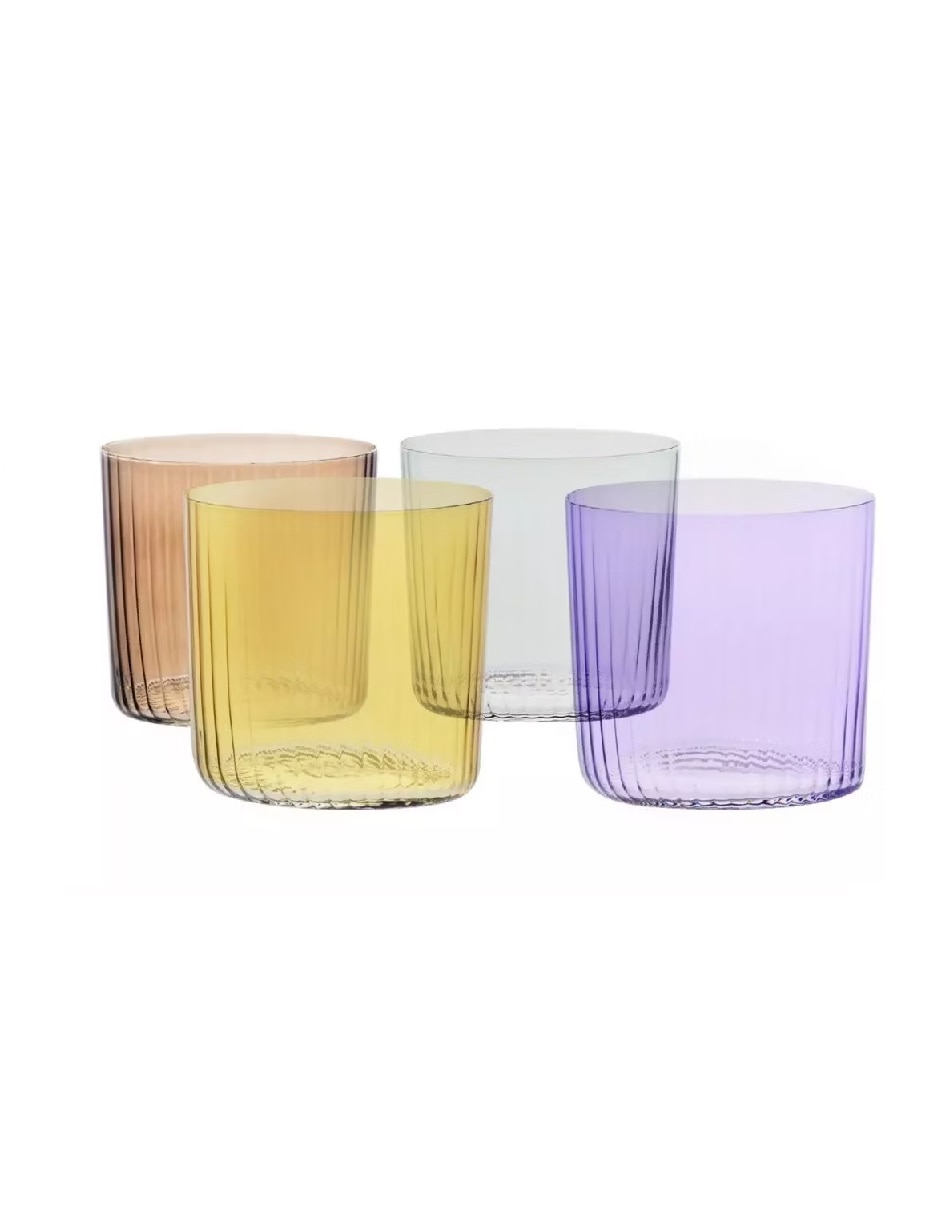 Set vasos Krosno de vidrio