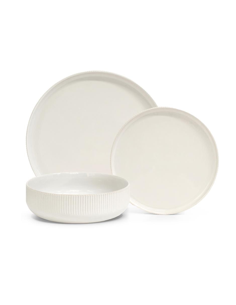 Vajilla cerrada Salt & Pepper Brae de cerámica para 4 personas