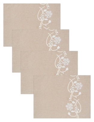 Mantel rectangular de algodón Floraria