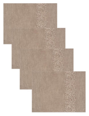 Set Mantel Individual Rectangular De Algodón N Narrative Lilium
