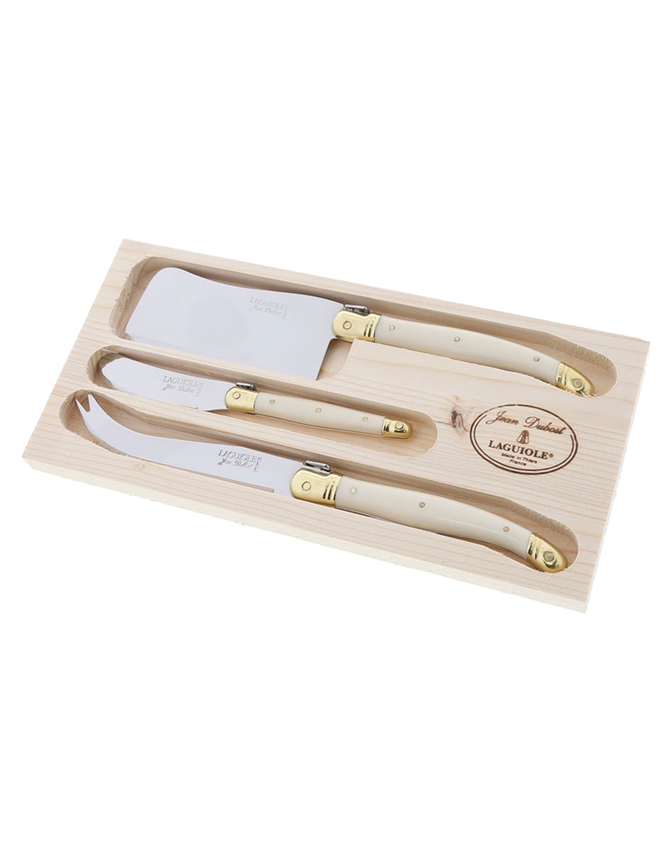 Set cubiertos para servicio Jean Dubost ABS de acero inoxidable 3 piezas