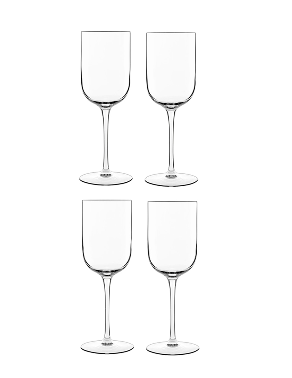 Set de copas para vino Luigi Bormioli Sublime de cristalino 4 piezas