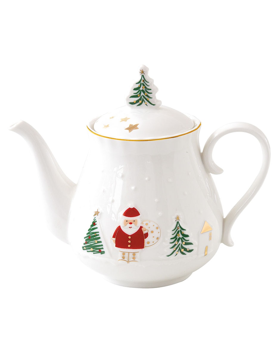 TETERA LET IT SNOW PORCELANA, BLANCO