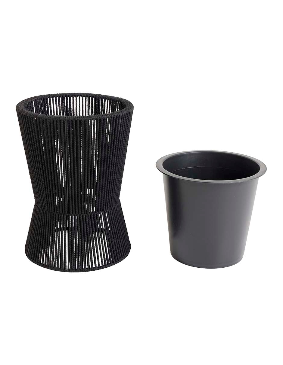 Maceta Haus Black Cotton