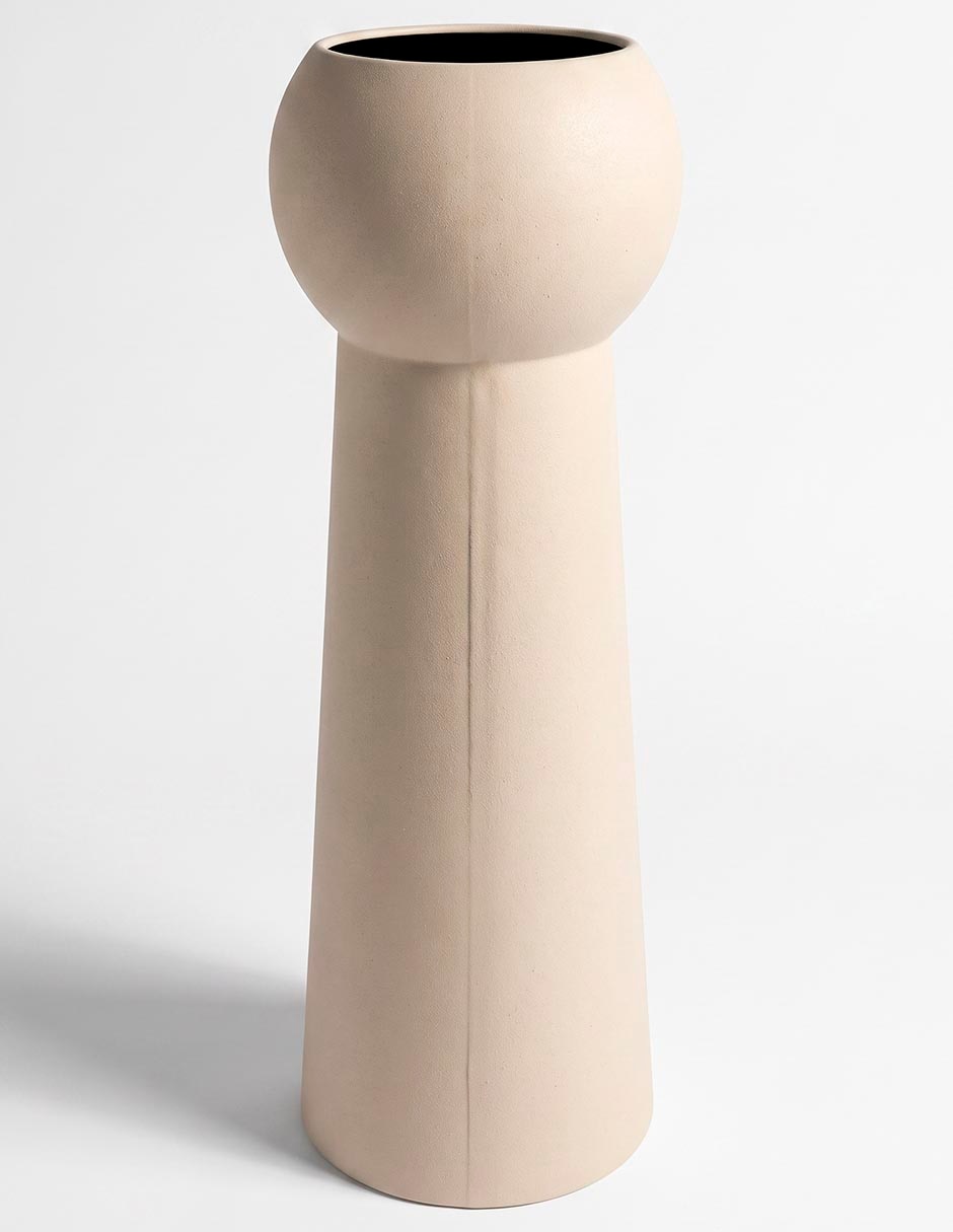 FLORERO BLISS 60CM, BEIGE