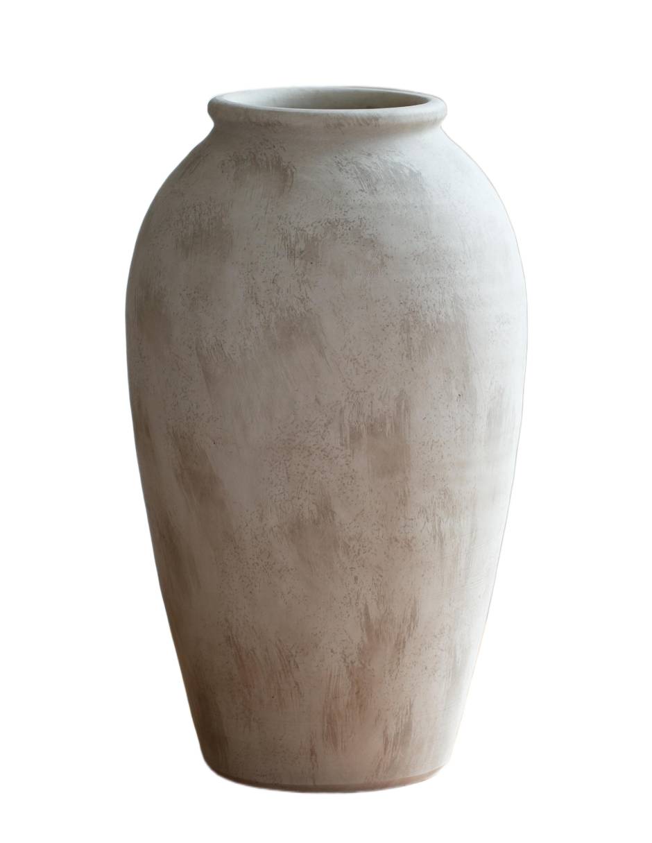 FLORERO RUSTIC 37CM, GRIS