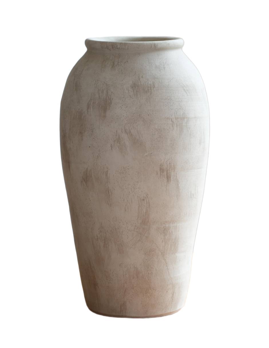 FLORERO RUSTIC 46CM, GRIS