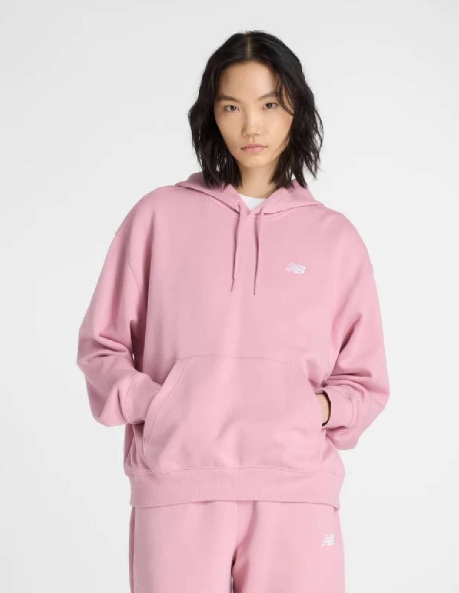 Sudadera para entrenamiento New Balance con capucha y bolsa para mujer
