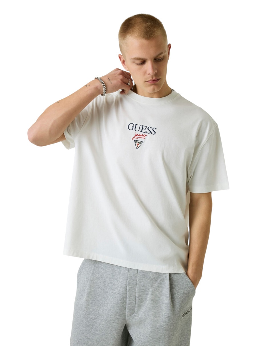 Playera Guess Jeans cuello redondo para hombre
