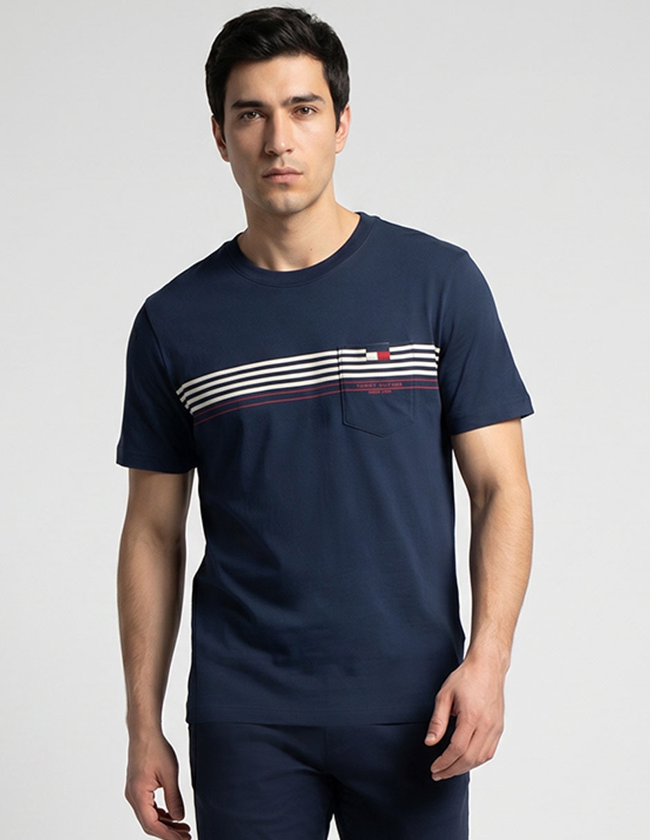 Playera Tommy Hilfiger Summer Graphic cuello redondo para hombre