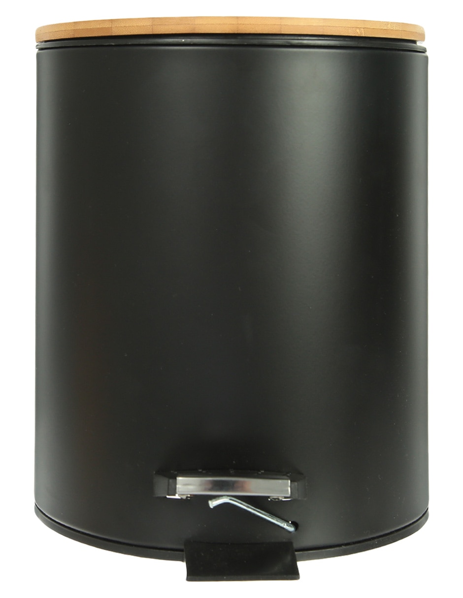 BOTE DE BASURA MANUEL, 5 L, NEGRO HAUS