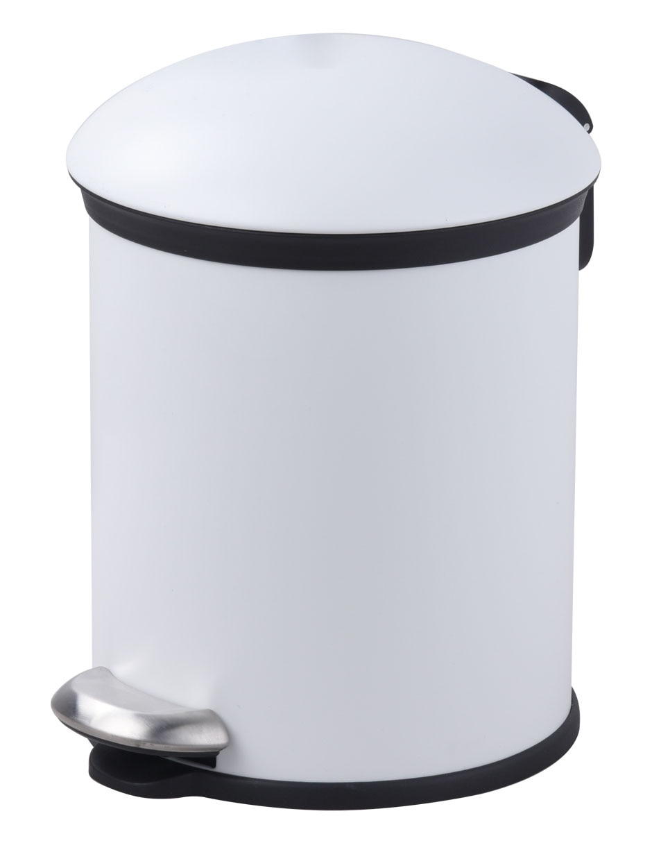 BOTE DE BASURA DOLY, 5 L, BLANCO HAUS