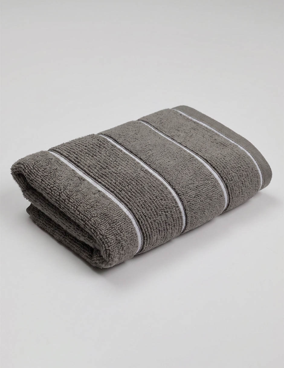 TOALLA DE BAÑO NOAH, MANOS HAUS, GRIS