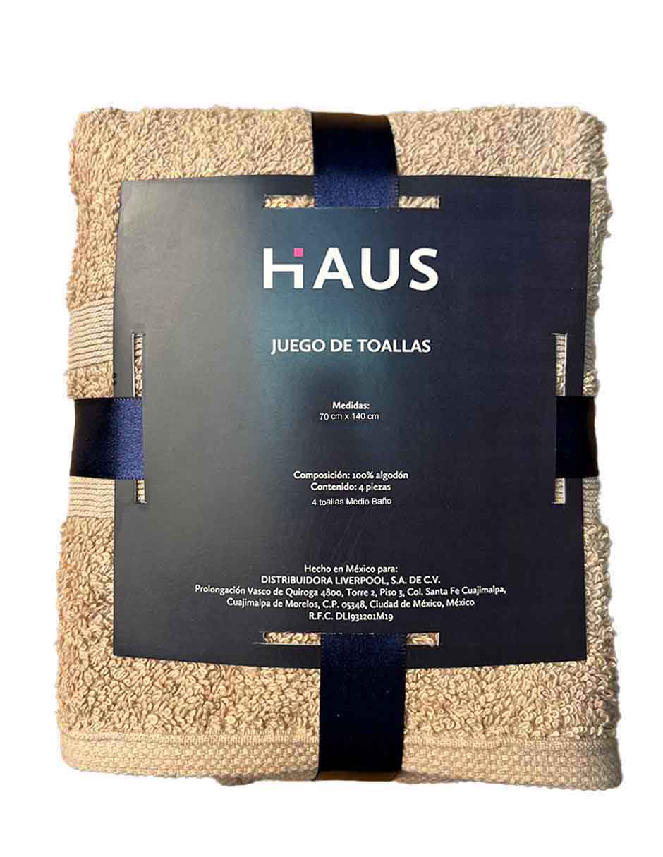 Set de toallas Haus Promos San Serif de algodón