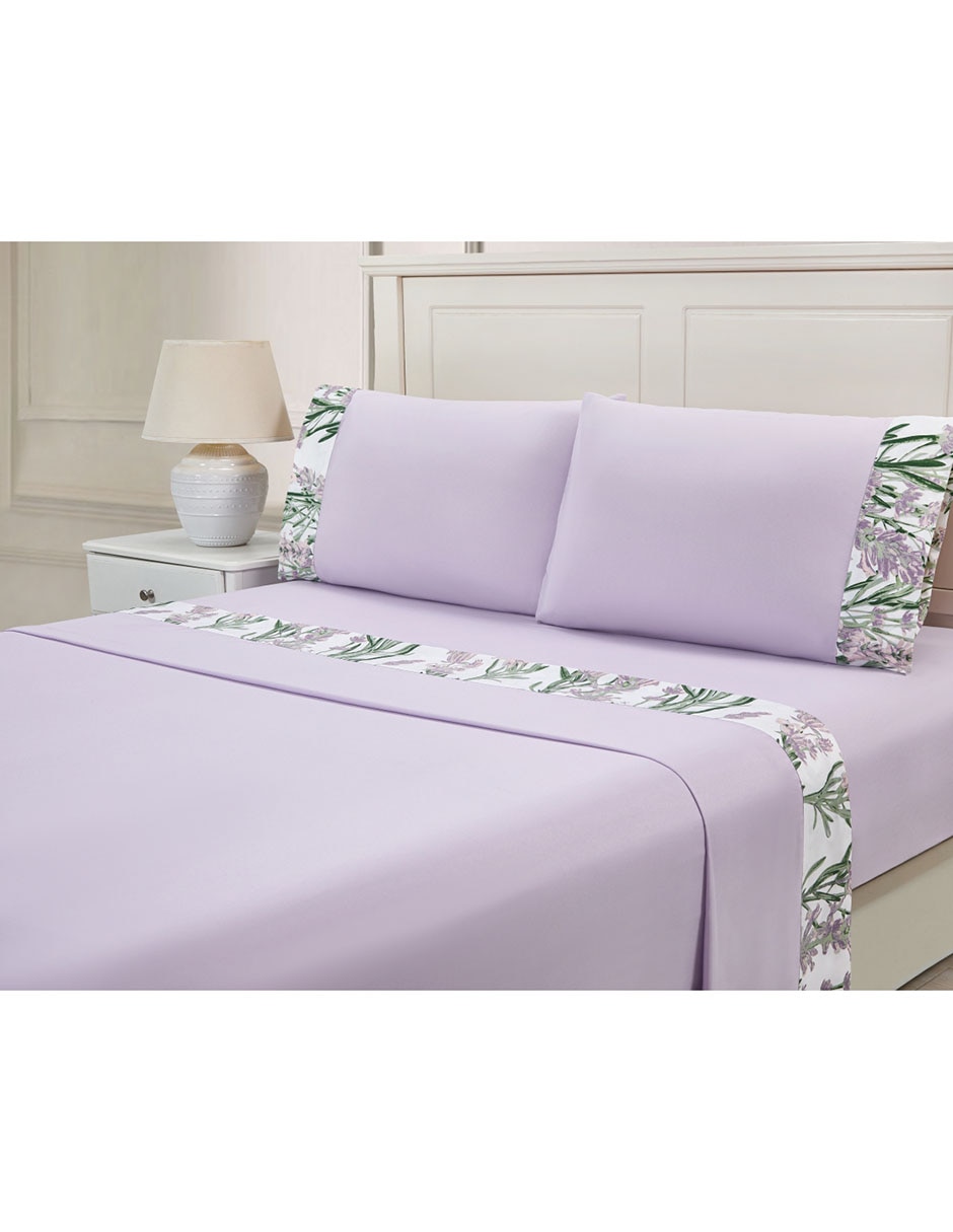 Juego de sábanas de microfibra 90 g Bluebell & Co. Lavender