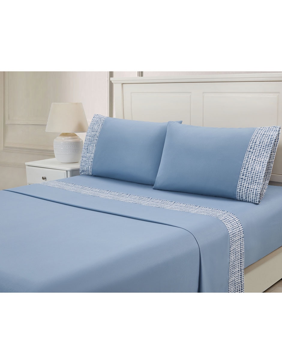 JGO SABANAS SEDNA, MAT, AZUL BLUEBELL &