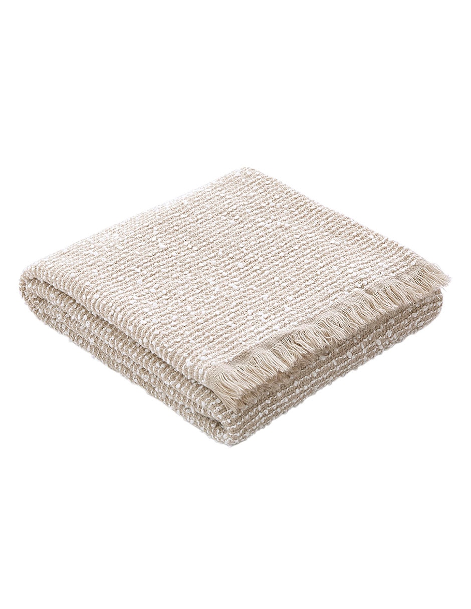 FRAZADA BOUCLE ANHELO, ESTÁNDAR, BEIGE