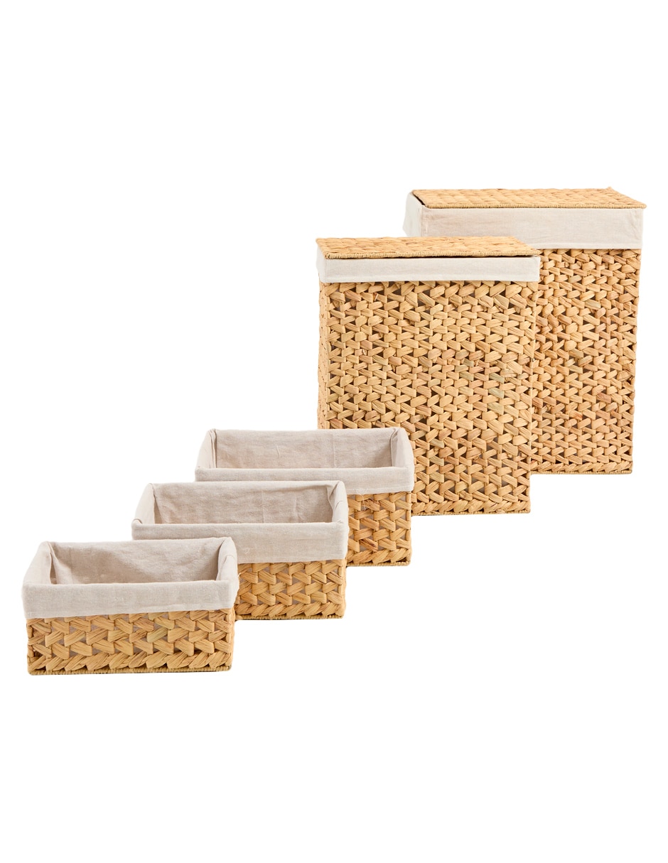 Set cesto multiusos Haus de jacinto de agua
