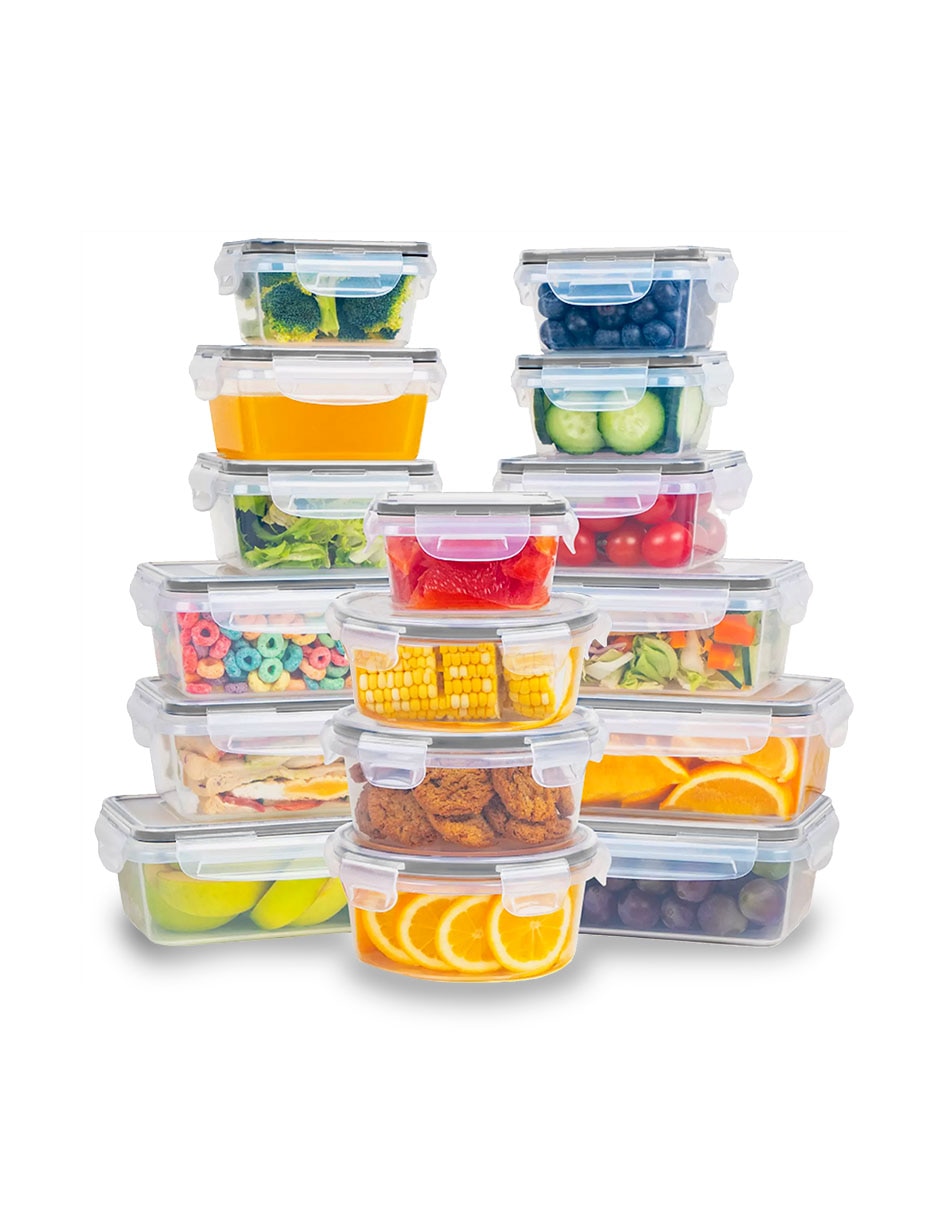 Set contenedores Red Lemon 16 piezas