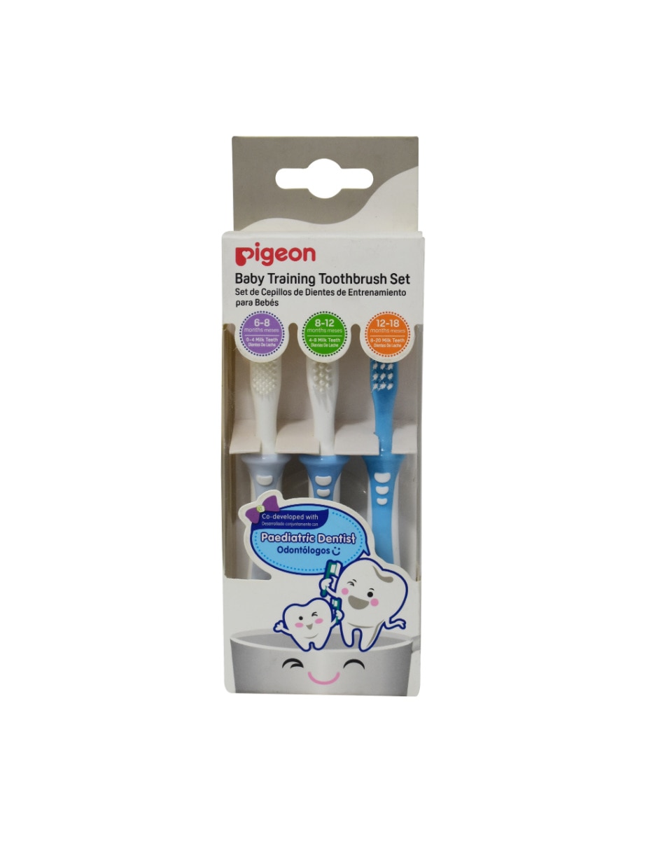 Set cepillo de dientes Pigeon para bebé