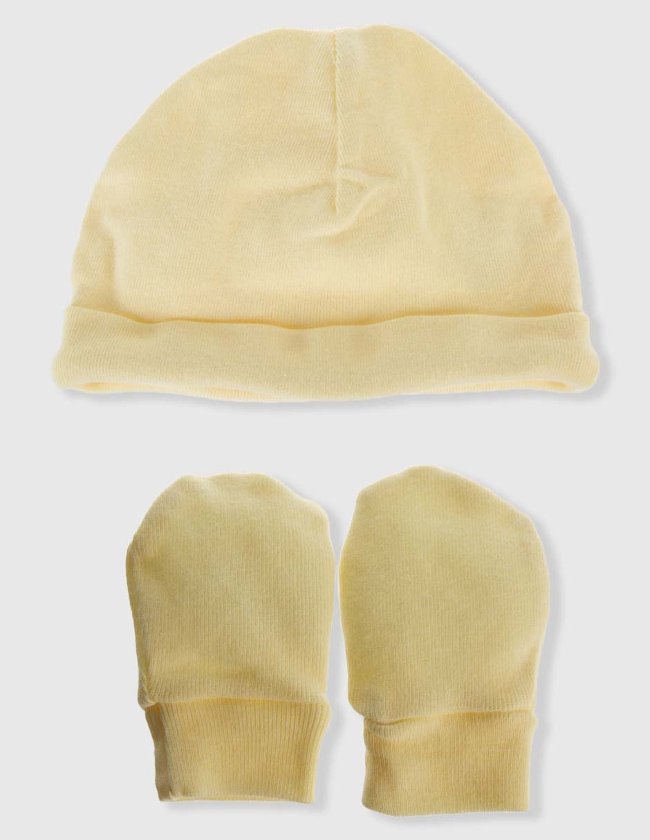 SET GORRO MON CARA, UNITALLA, AMARILLO