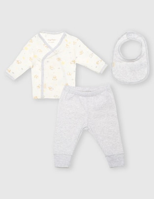 CONJ 3 PIEZAS CREYSI CO, 6 MESES, GRIS