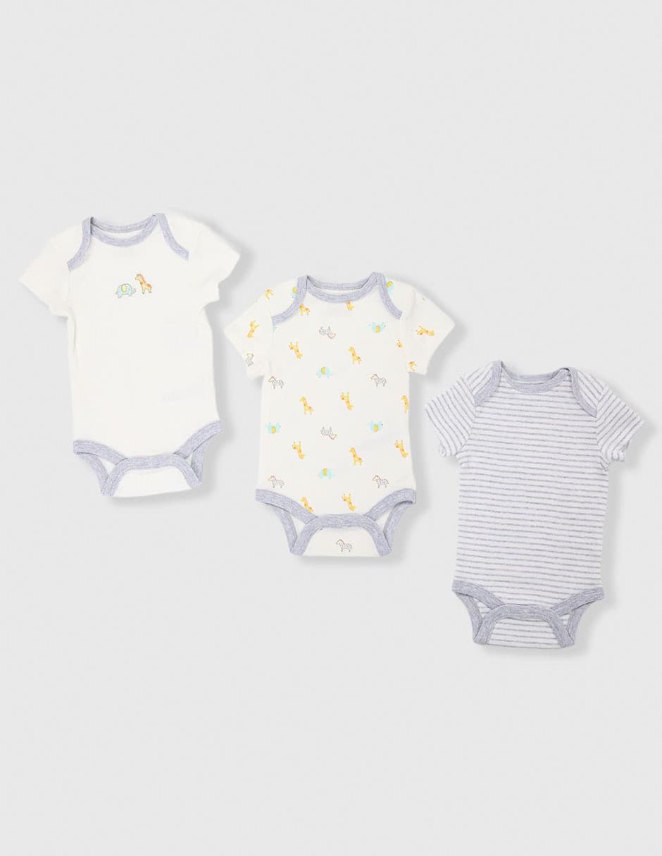 SET BODY LITTLE ME LB8, 6 MESES, MULTIC