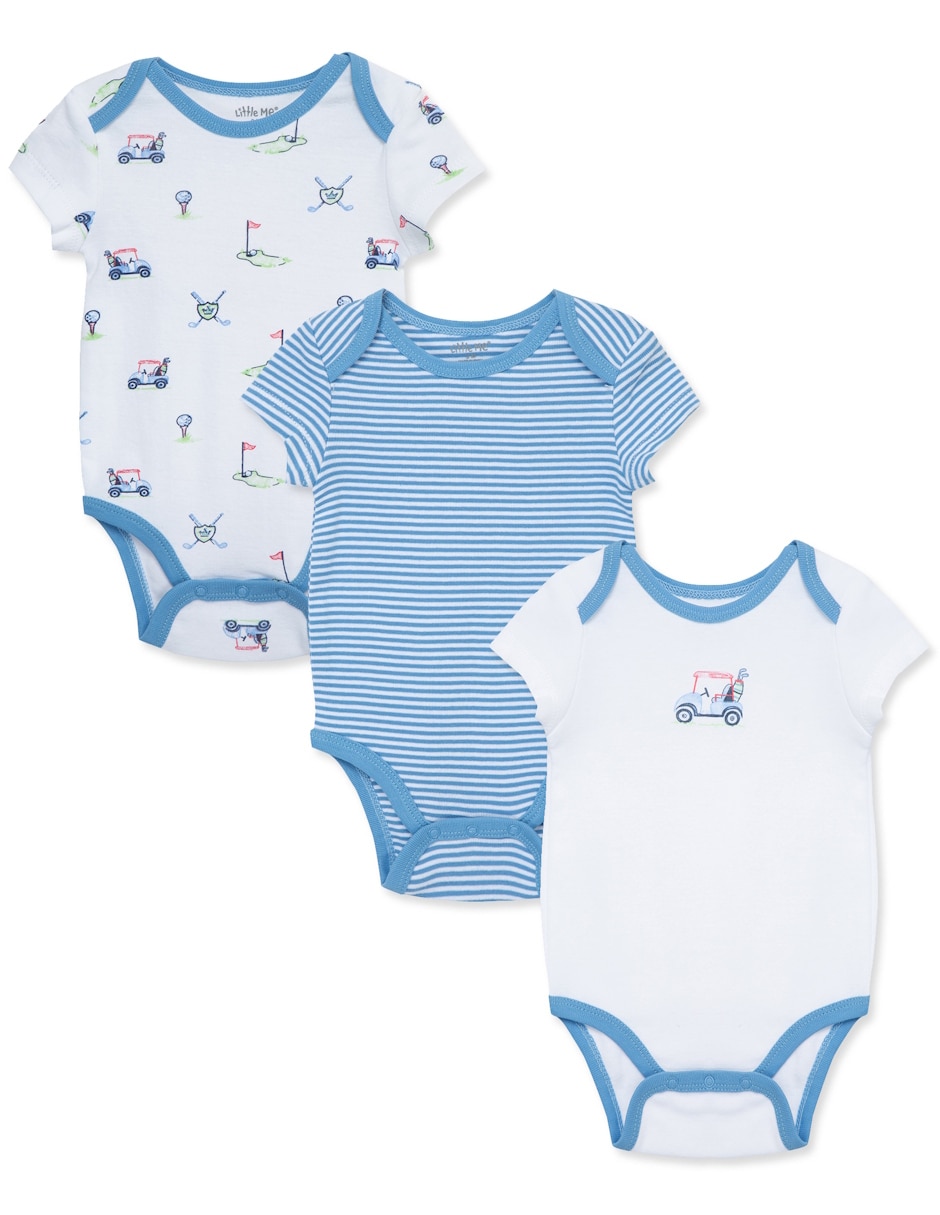 Set de body Little Me de algodón