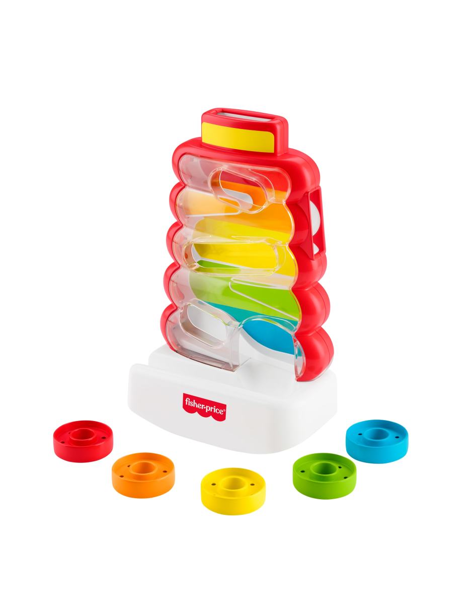 Pila de aritos que caen fisher price fisher-price juego didáctico unisex