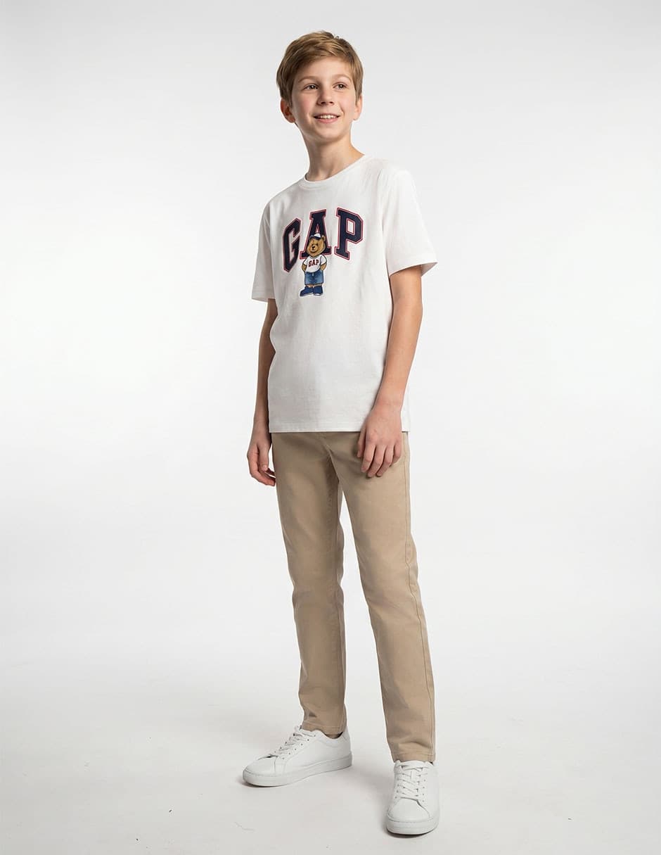 Playera manga corta para niño