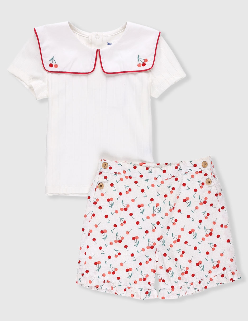 CONJ SHORT MO, 12-18 MESES, MULTICOLOR