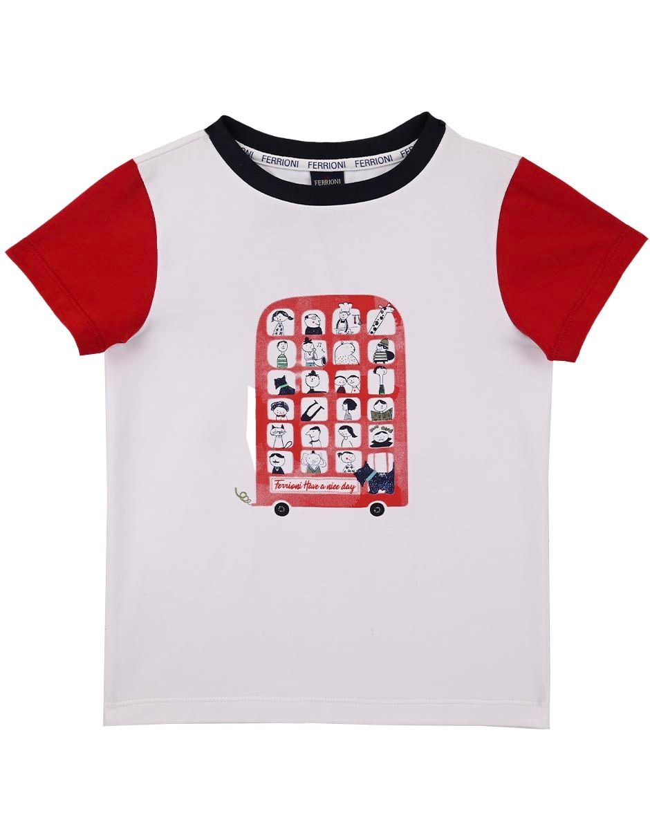 Playera Ferrioni Gross manga corta para bebé niño