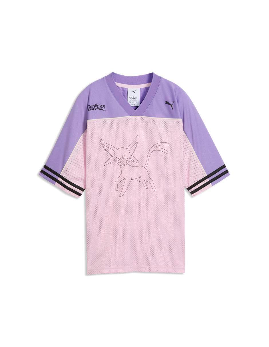 Playera Puma X Pokemon Oversized Jersey Jr manga corta para niña