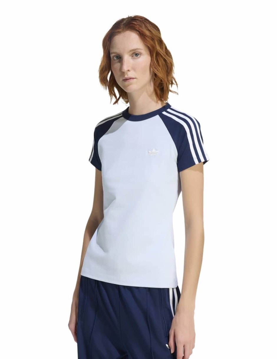 Playera manga corta Adidas Originals cuello redondo mujer