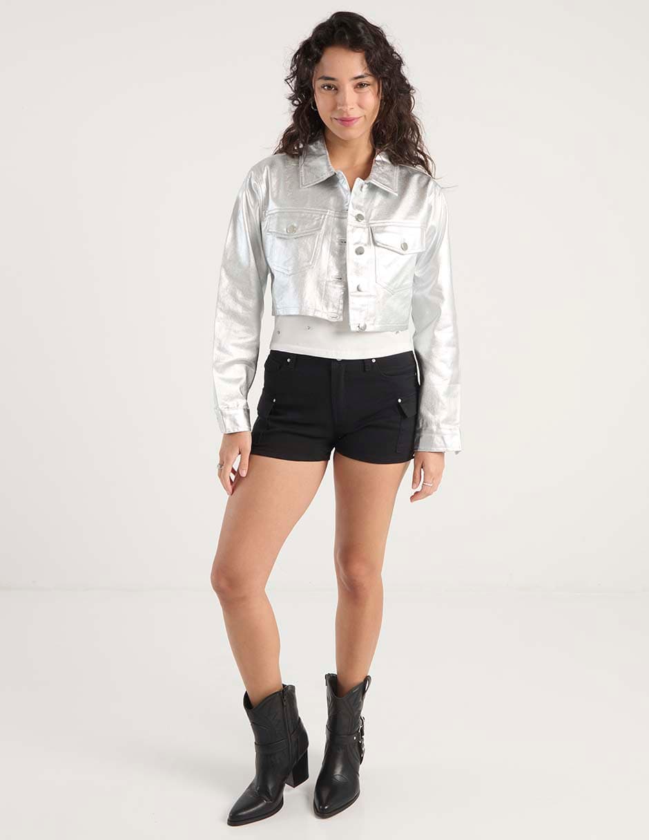 Short Coffee Bean de algodón para mujer