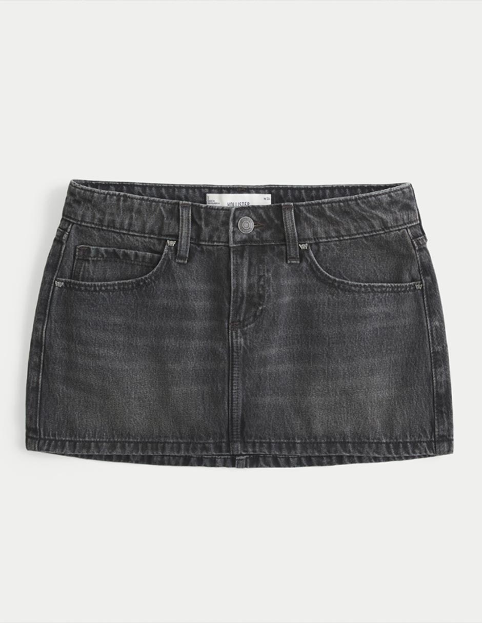 Falda mini Hollister a la cintura