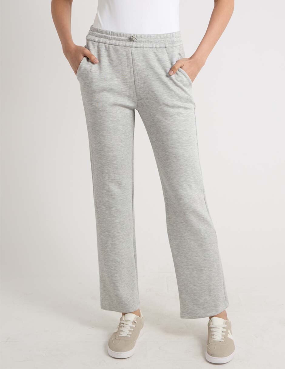 Pants recto Coffee Bean con elástico para mujer