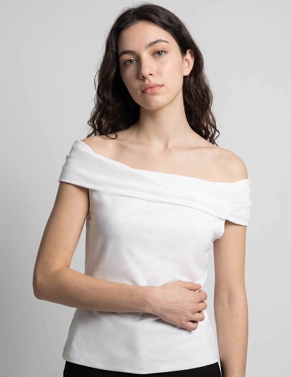 Top That'S It Cuello  Drapeado Escote  Regular Tirante  Sin Tirantes